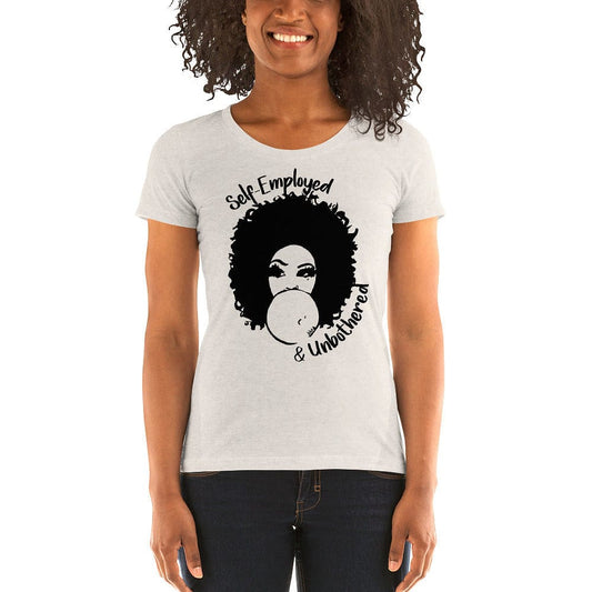 Self-Employed & Unbothered Ladies' Short Sleeve T-shirt - Entrepreneur Life