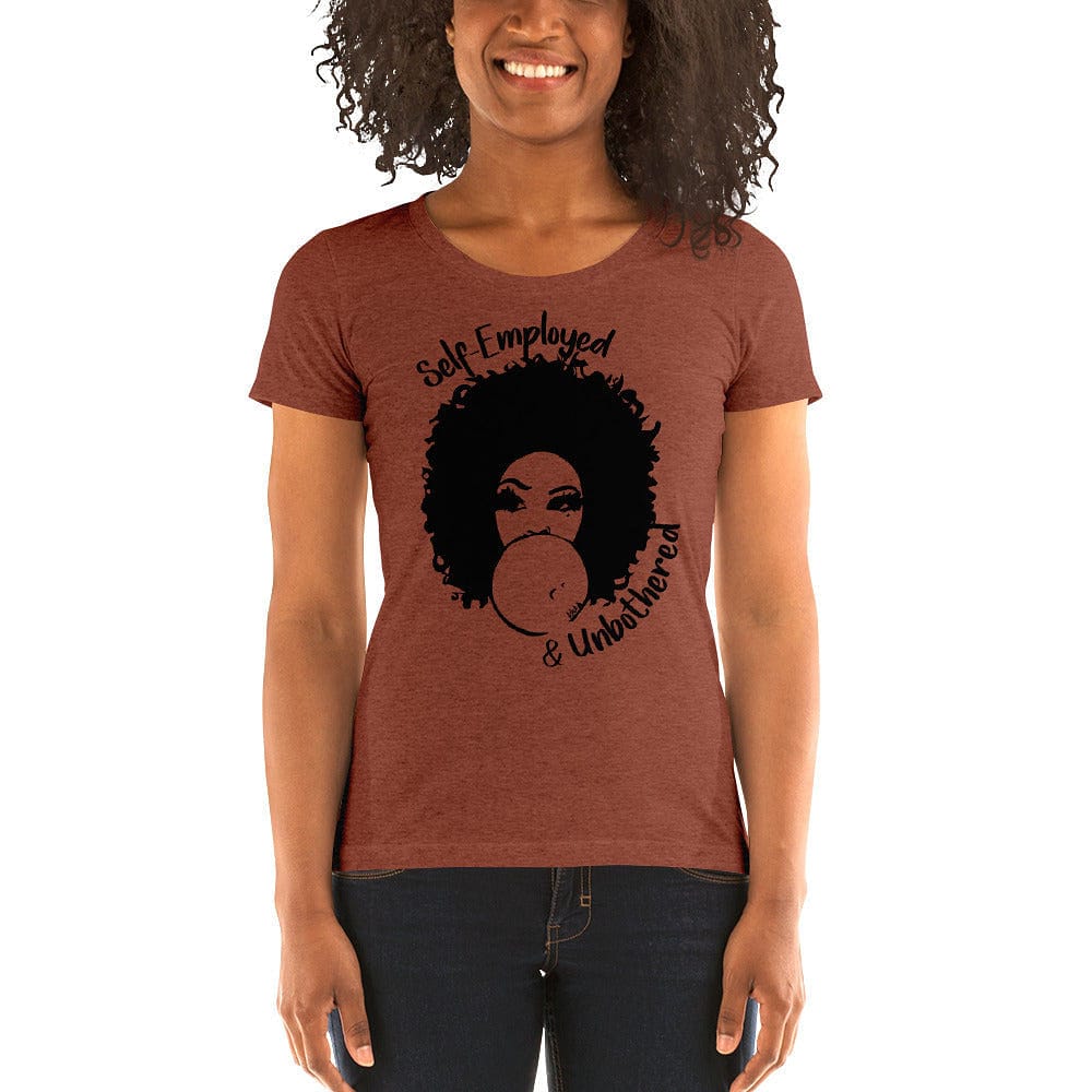 Self-Employed & Unbothered Ladies' Short Sleeve T-shirt - Entrepreneur Life
