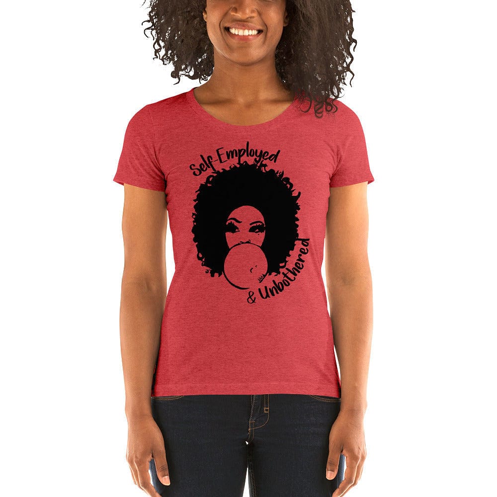 Self-Employed & Unbothered Ladies' Short Sleeve T-shirt - Entrepreneur Life