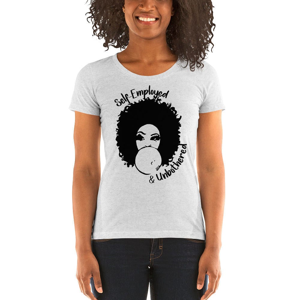 Self-Employed & Unbothered Ladies' Short Sleeve T-shirt - Entrepreneur Life