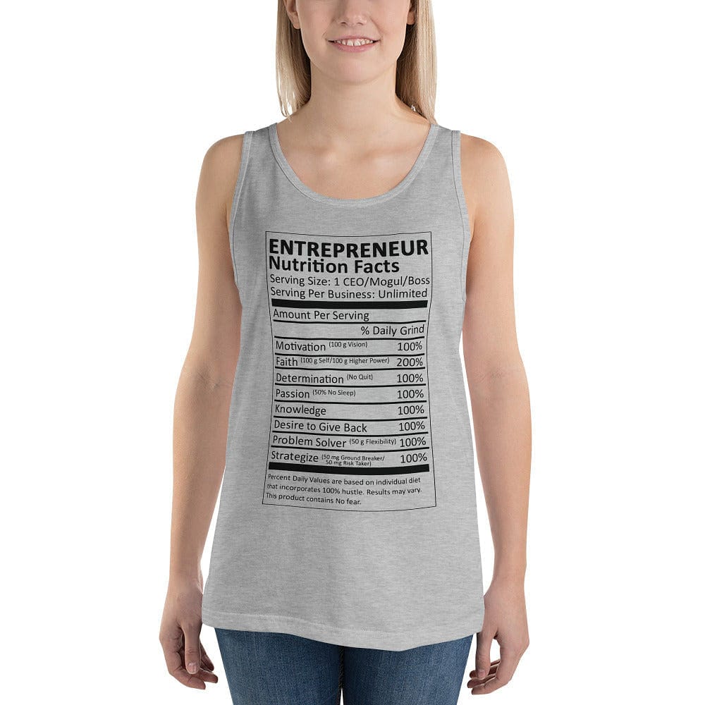 Entrepreneur Life Nutrition Facts Women's Tank Top - Light Colors - Entrepreneur Life