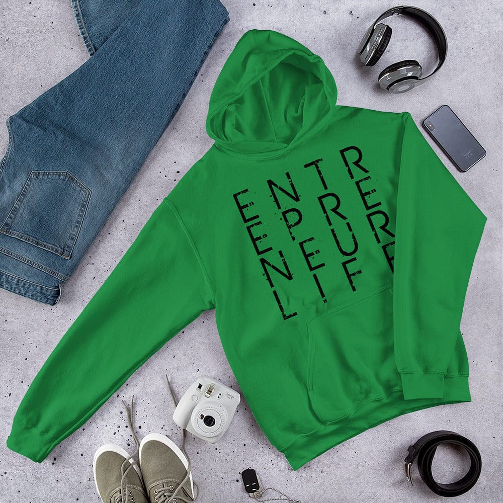 Entrepreneur Life Logo Unisex Hoodie - Black Print - Entrepreneur Life