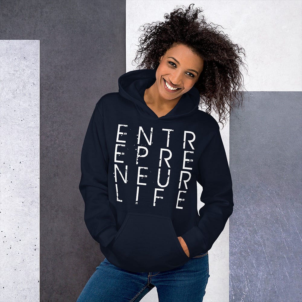 Entrepreneur Life Logo Ladies Hoodie - Entrepreneur Life