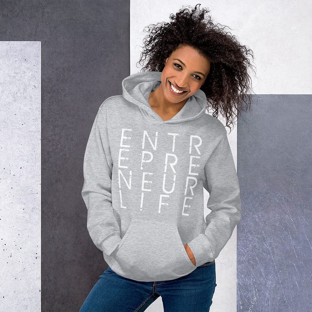 Entrepreneur Life Logo Ladies Hoodie - Entrepreneur Life