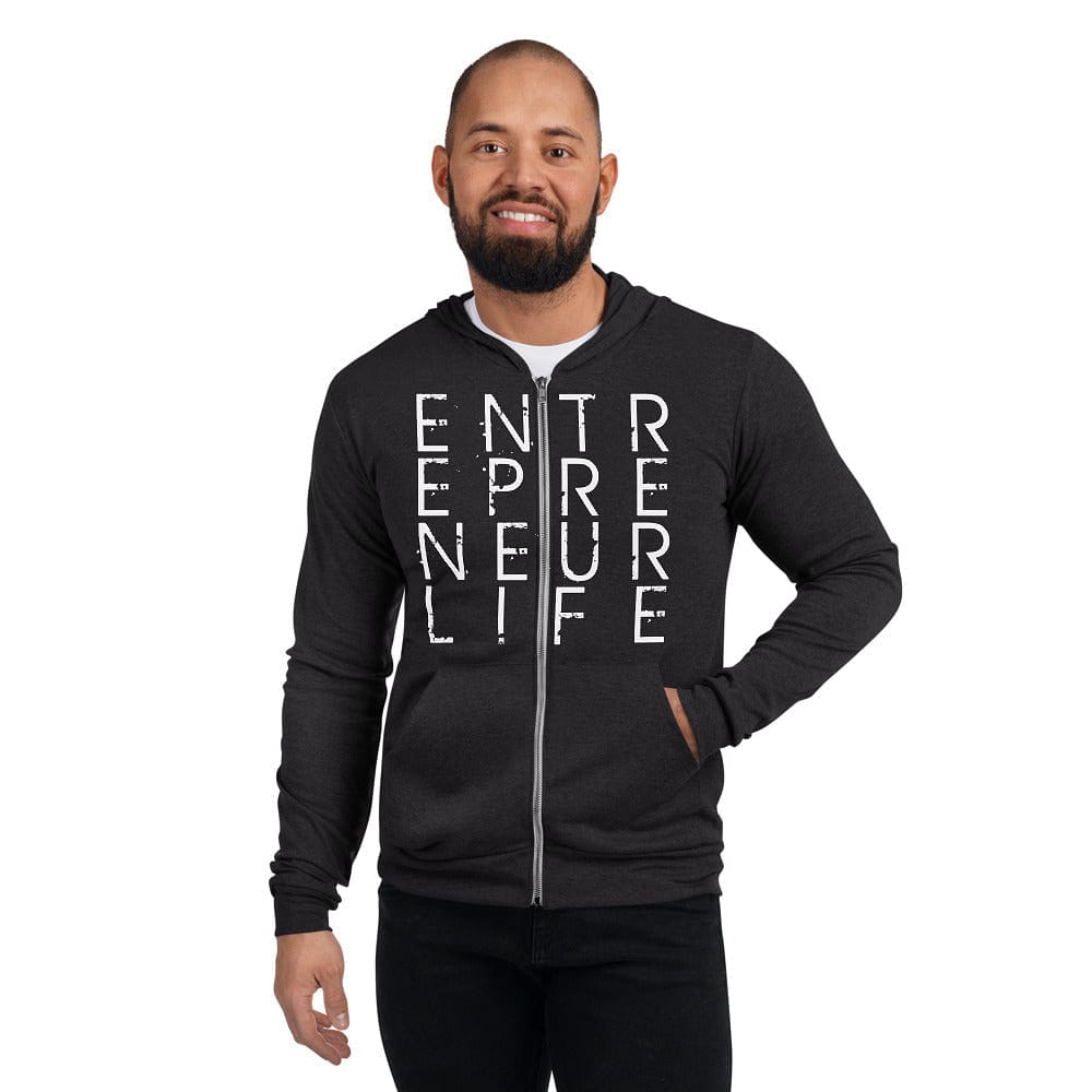 Entrepreneur Life Logo Unisex Zip Hoodie - Entrepreneur Life