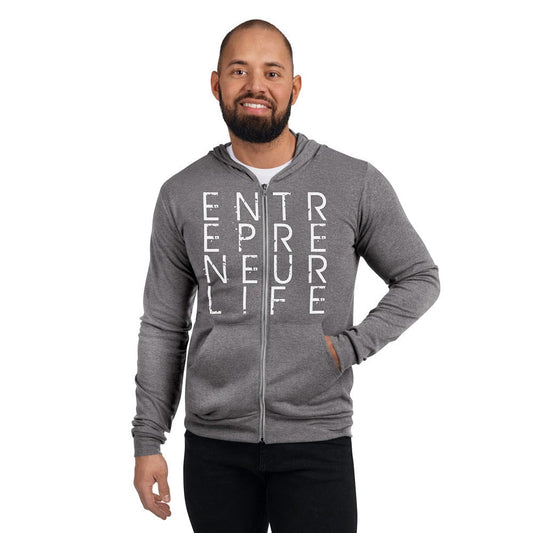 Entrepreneur Life Logo Unisex Zip Hoodie - Entrepreneur Life