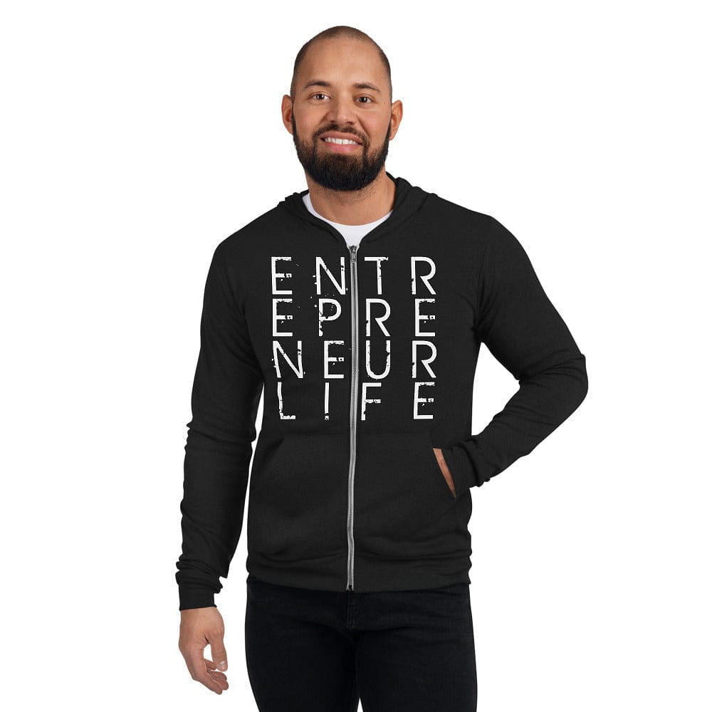 Entrepreneur Life Logo Unisex Zip Hoodie - Entrepreneur Life