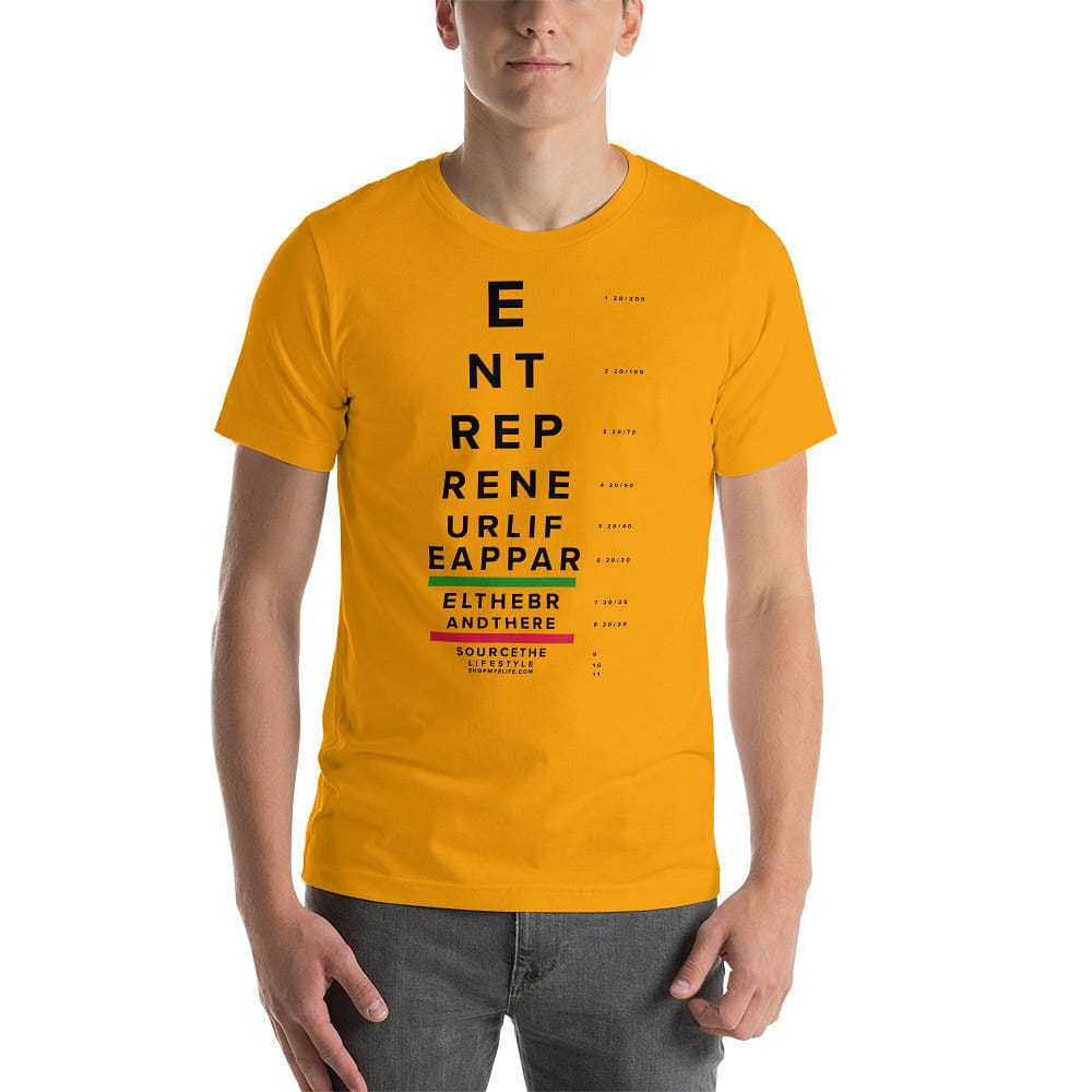 Elife Eye Chart Short-Sleeve Unisex T-Shirt - Entrepreneur Life