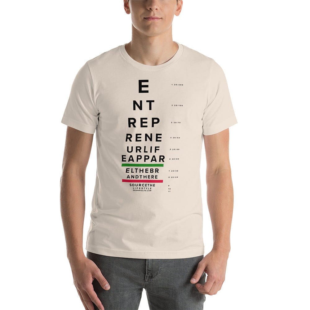 Elife Eye Chart Short-Sleeve Unisex T-Shirt - Entrepreneur Life