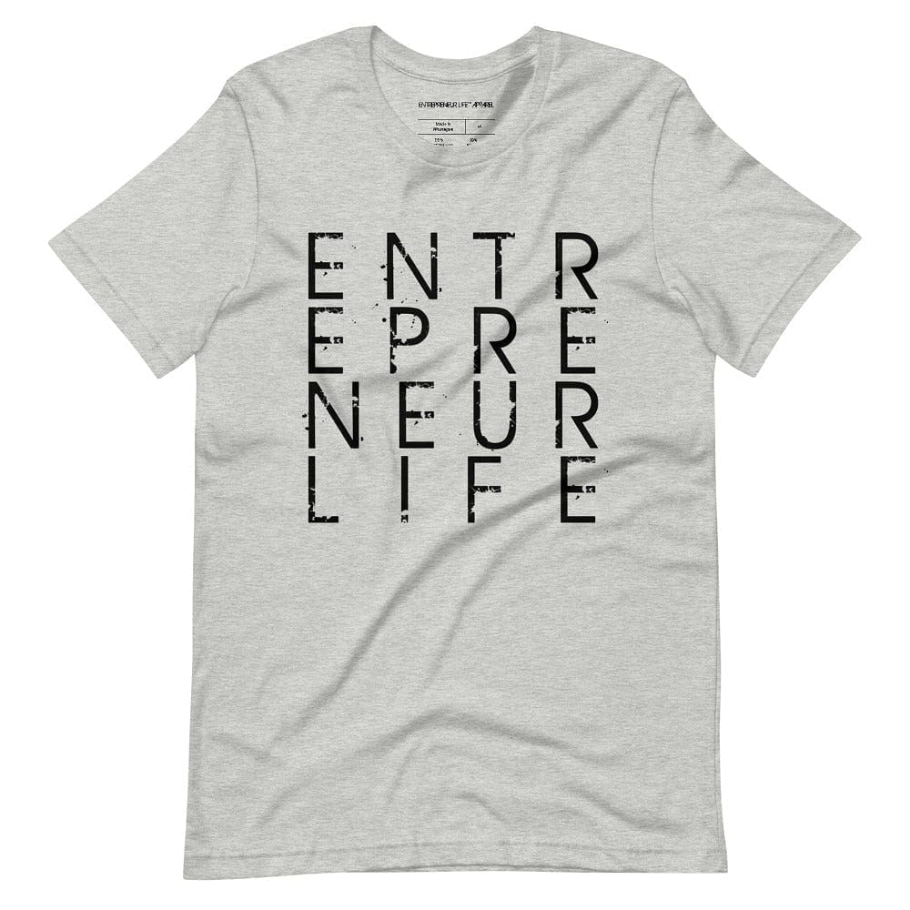 Entrepreneur Life Logo Short-sleeve Unisex T-shirt - Black Print - Entrepreneur Life