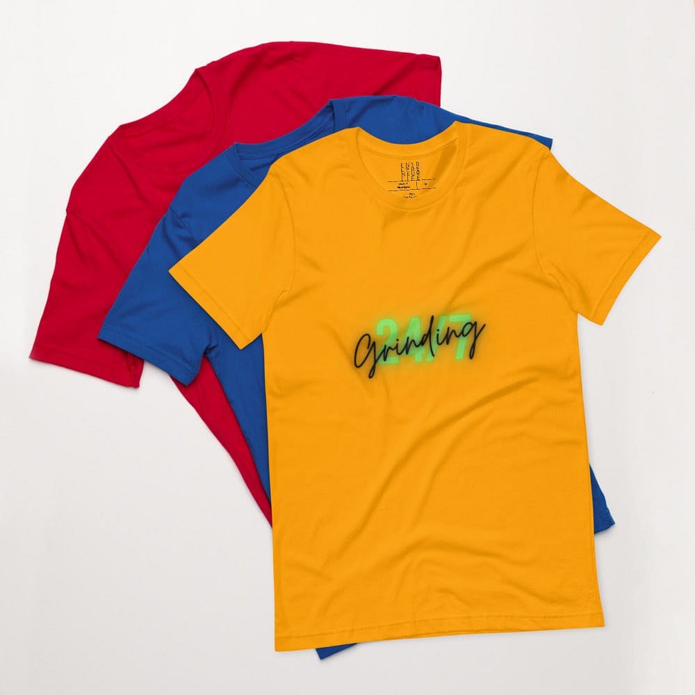 Grinding 24/7 - Short-sleeve unisex t-shirt - Entrepreneur Life