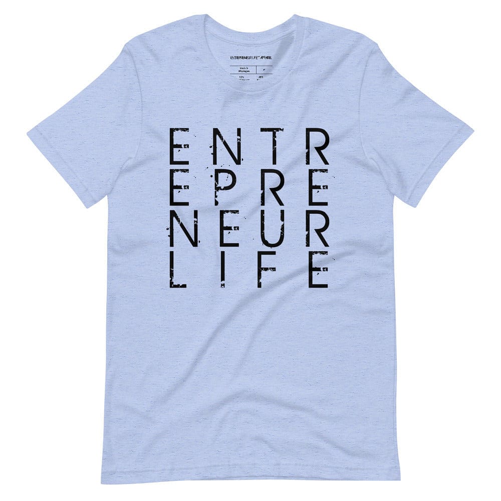 Entrepreneur Life Logo Short-sleeve Unisex T-shirt - Black Print - Entrepreneur Life