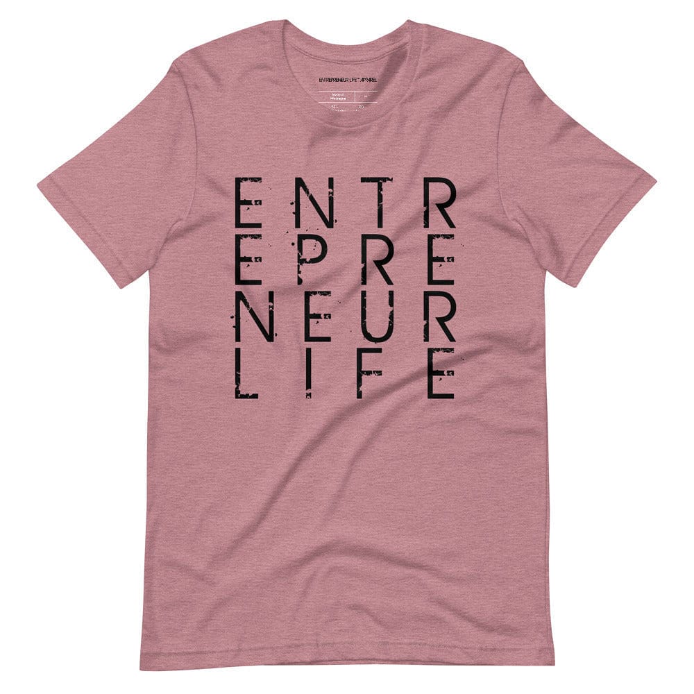 Entrepreneur Life Logo Short-sleeve Unisex T-shirt - Black Print - Entrepreneur Life