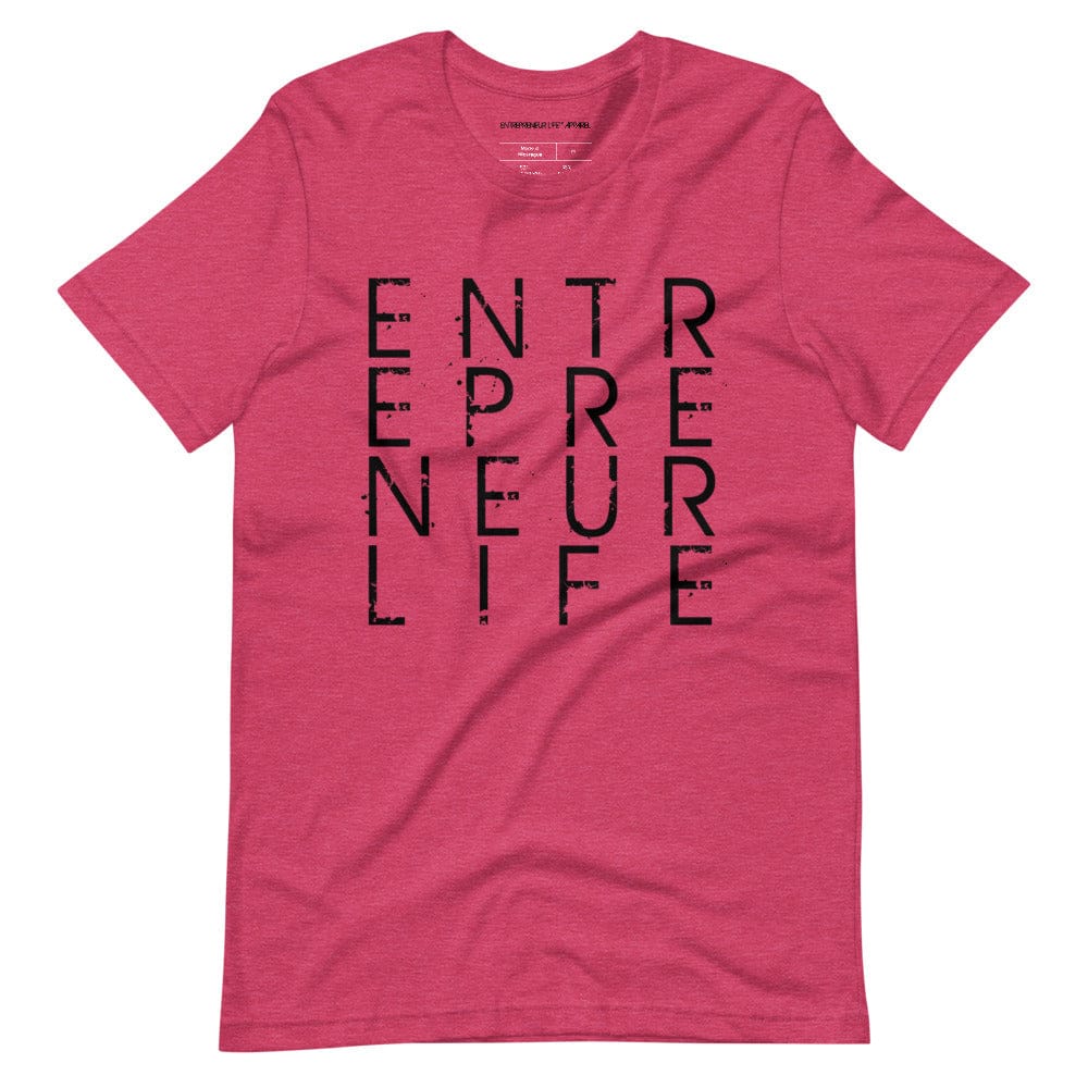 Entrepreneur Life Logo Short-sleeve Unisex T-shirt - Black Print - Entrepreneur Life