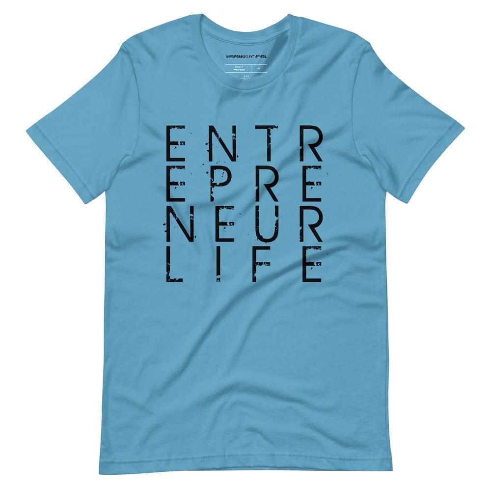 Entrepreneur Life Logo Short-sleeve Unisex T-shirt - Black Print - Entrepreneur Life