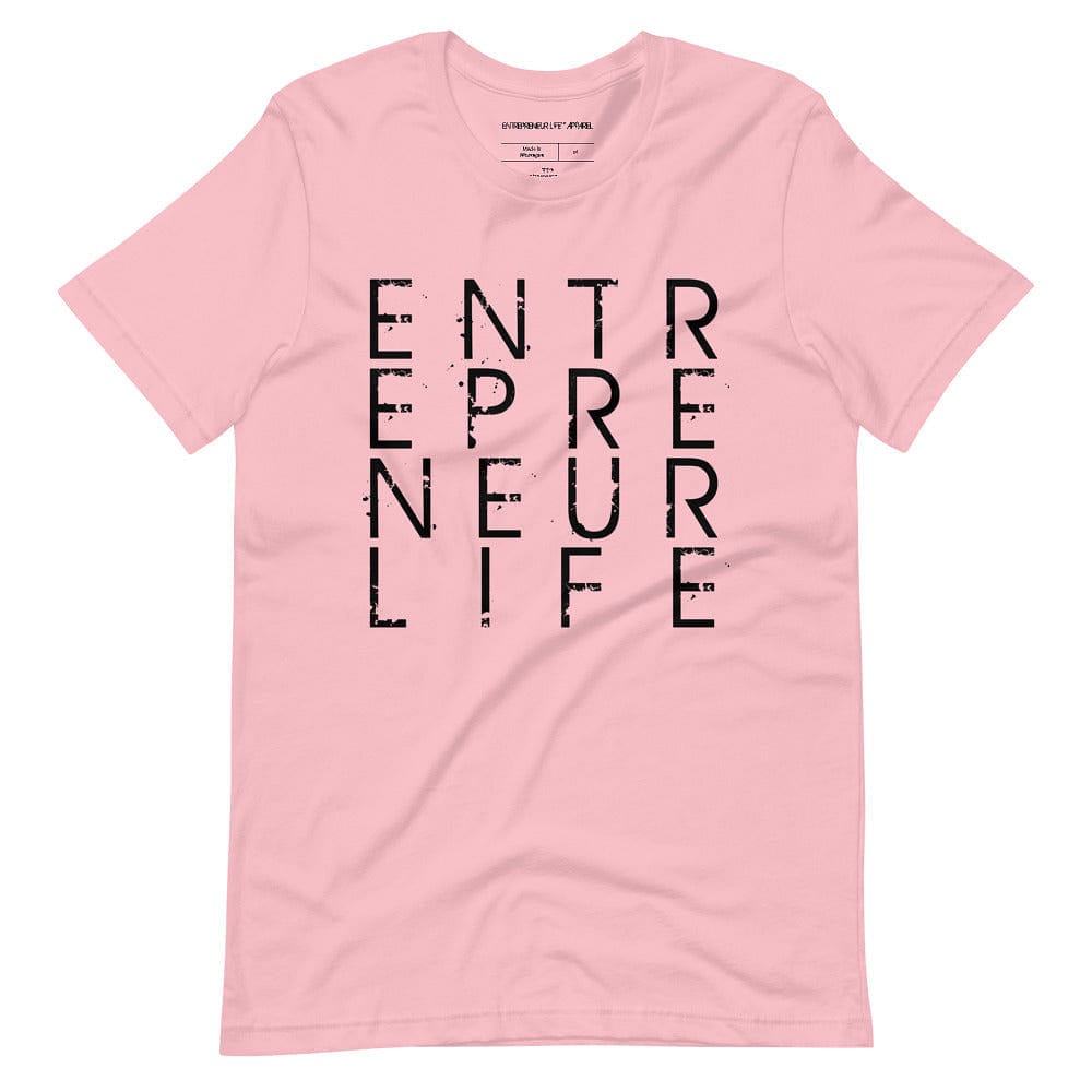 Entrepreneur Life Logo Short-sleeve Unisex T-shirt - Black Print - Entrepreneur Life