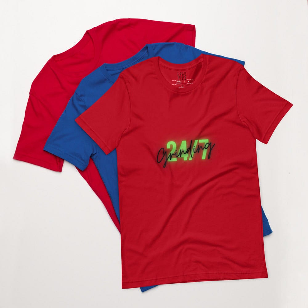 Grinding 24/7 - Short-sleeve unisex t-shirt - Entrepreneur Life