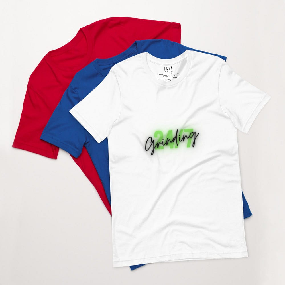 Grinding 24/7 - Short-sleeve unisex t-shirt - Entrepreneur Life