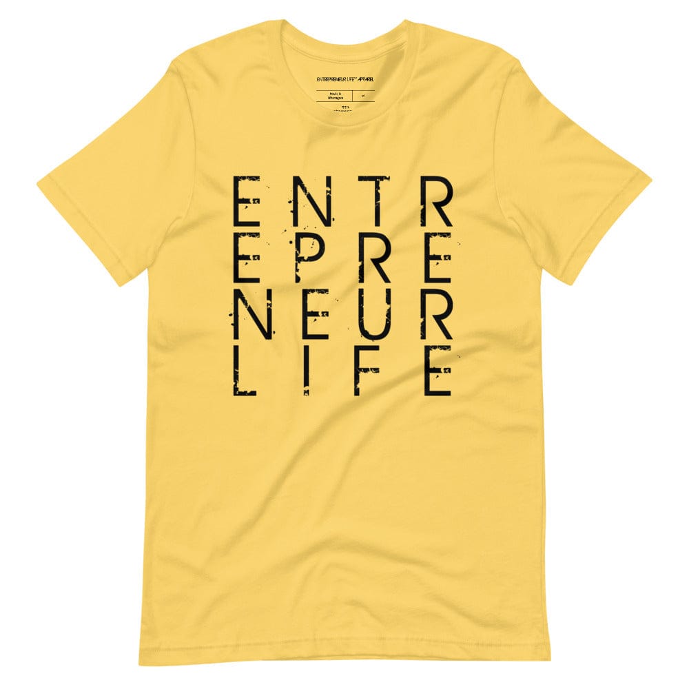 Entrepreneur Life Logo Short-sleeve Unisex T-shirt - Black Print - Entrepreneur Life