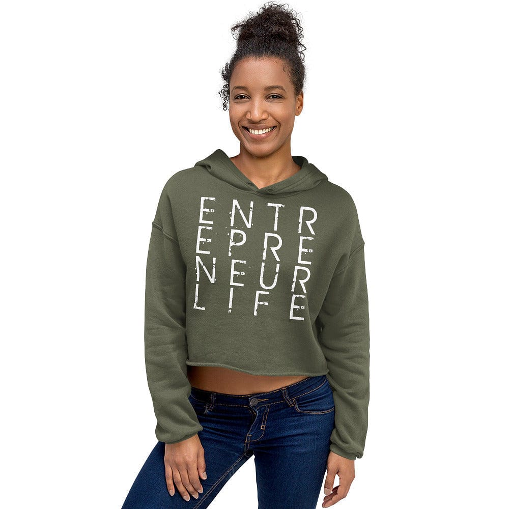 Entrepreneur Life Women's Crop Hoodie - Entrepreneur Life