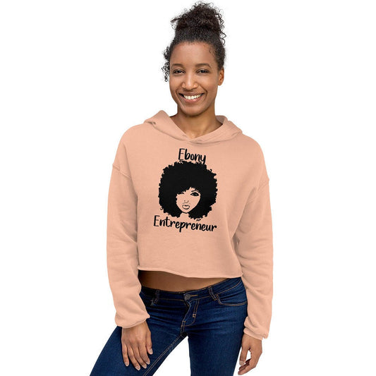 Ebony Entrepreneur Ladies Crop Hoodie - Entrepreneur Life
