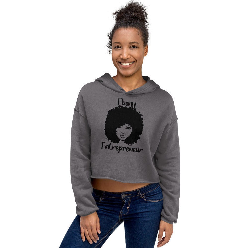 Ebony Entrepreneur Ladies Crop Hoodie - Entrepreneur Life