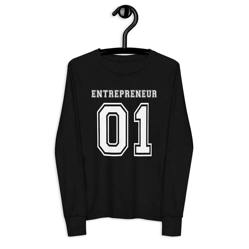 Entrepreneur Life Jersey Youth Long Sleeve Tee - Entrepreneur Life