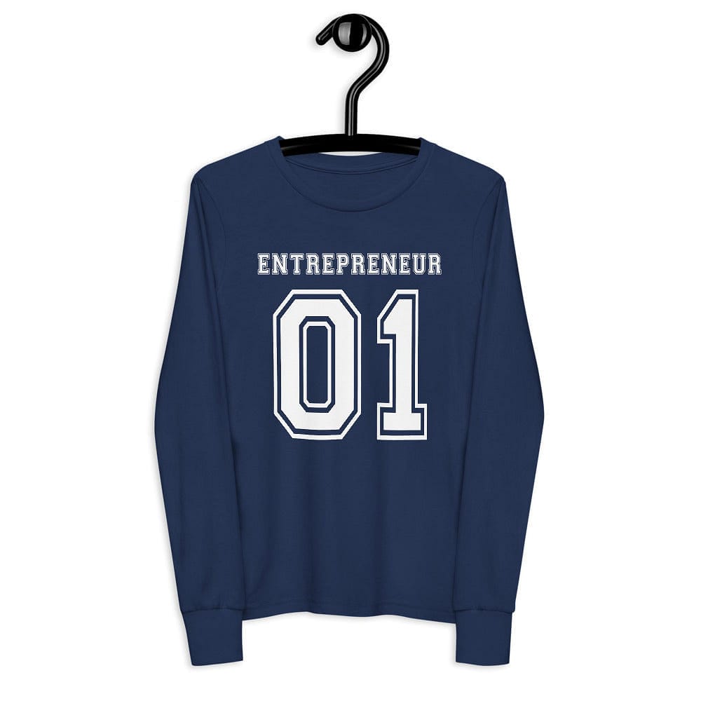 Entrepreneur Life Jersey Youth Long Sleeve Tee - Entrepreneur Life