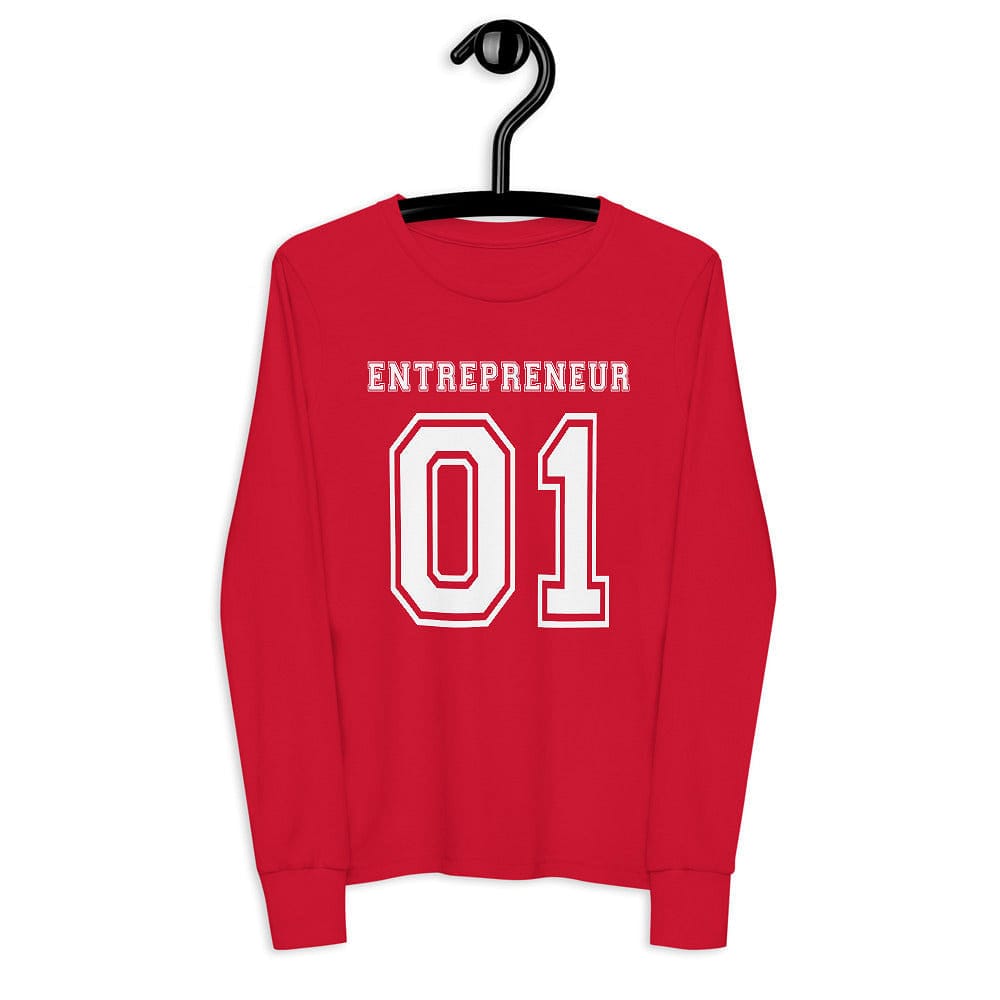 Entrepreneur Life Jersey Youth Long Sleeve Tee - Entrepreneur Life
