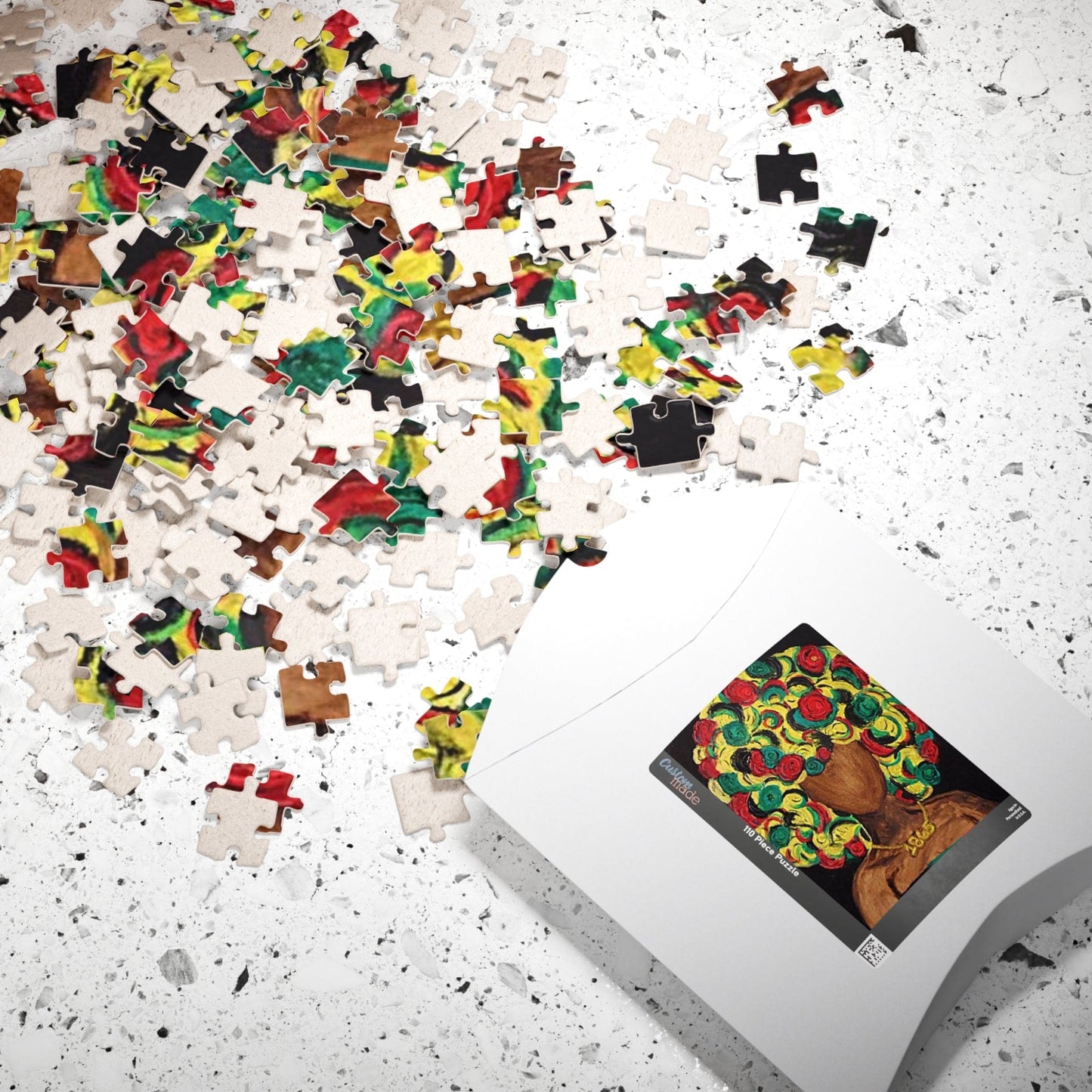 Colorful Black Woman Puzzle - Afro Art - 110, 252, 520, 1014-piece - African American Home Decor, Unique Gift, Family Activity, [...]