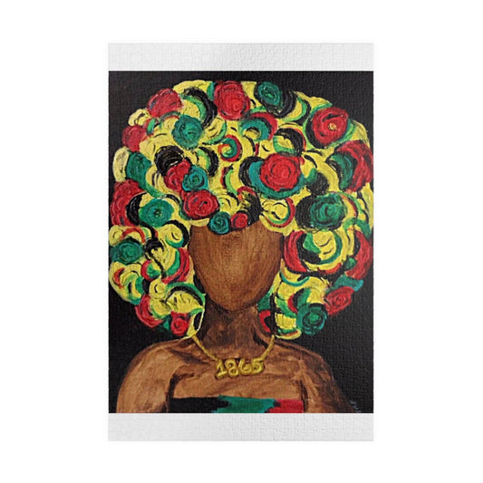 Colorful Black Woman Puzzle - Afro Art - 110, 252, 520, 1014-piece - African American Home Decor, Unique Gift, Family Activity, [...]