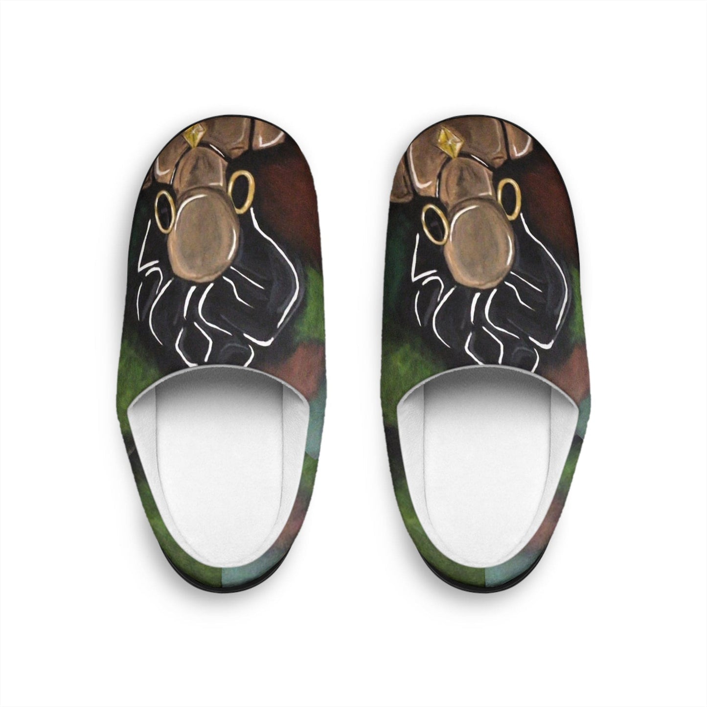 Stylish Women's Indoor Slippers with Unique Artistic Design, Cozy House Shoes, Comfortable Footwear for Home, Relaxing Gift