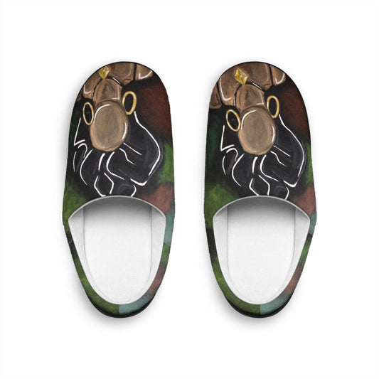 Stylish Women's Indoor Slippers with Unique Artistic Design, Cozy House Shoes, Comfortable Footwear for Home, Relaxing Gift