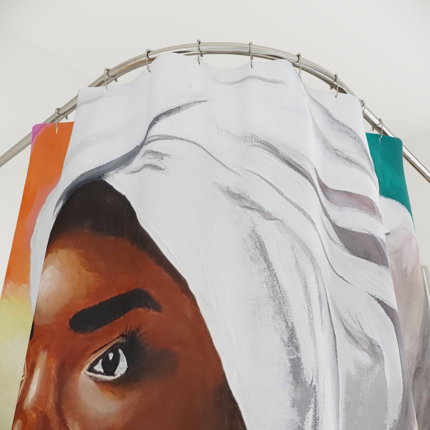 Elegant Artistic Shower Curtain | Modern Home Decor, Bathroom Accessories, Unique Gift, Colorful Art