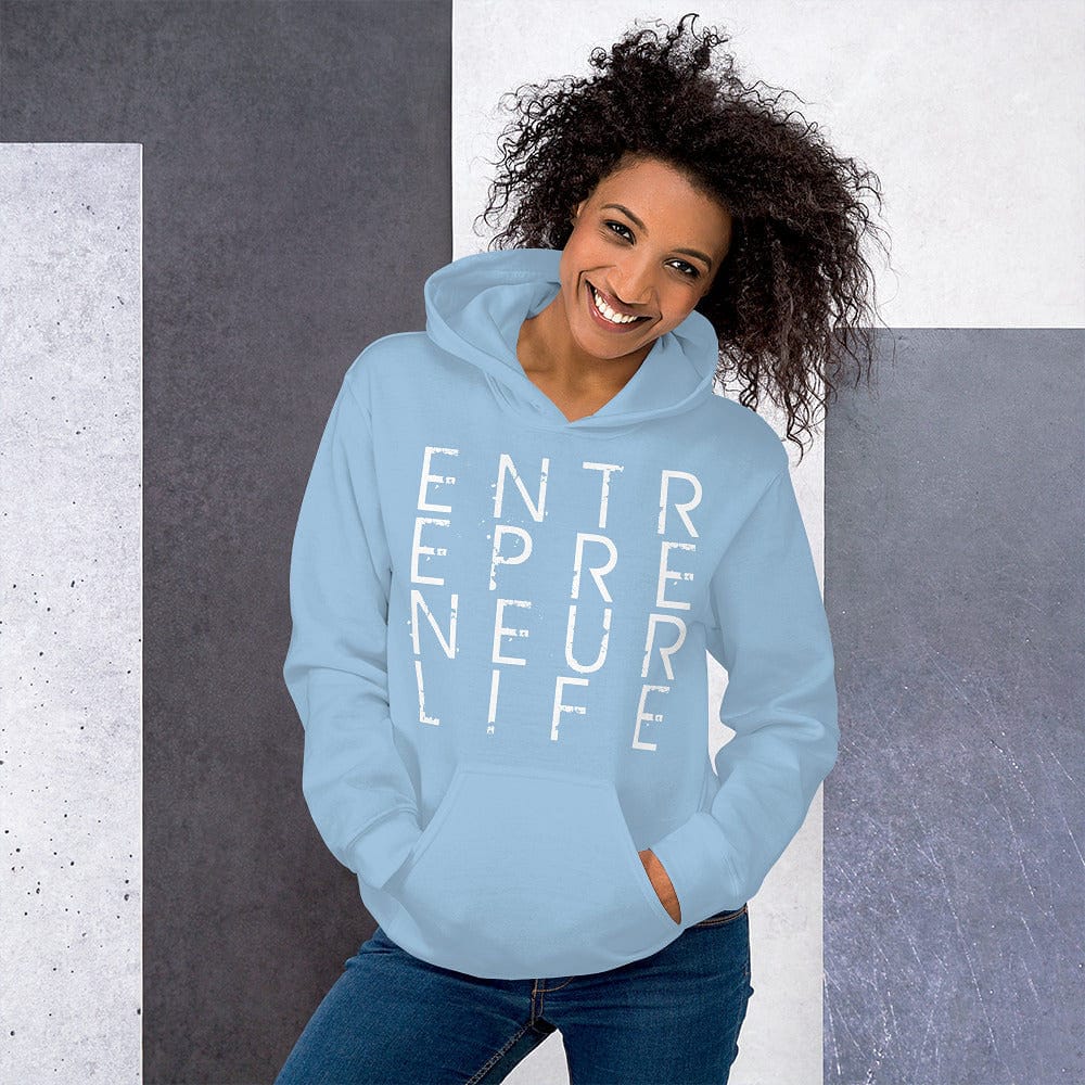 Entrepreneur Life Logo Ladies Hoodie - Entrepreneur Life