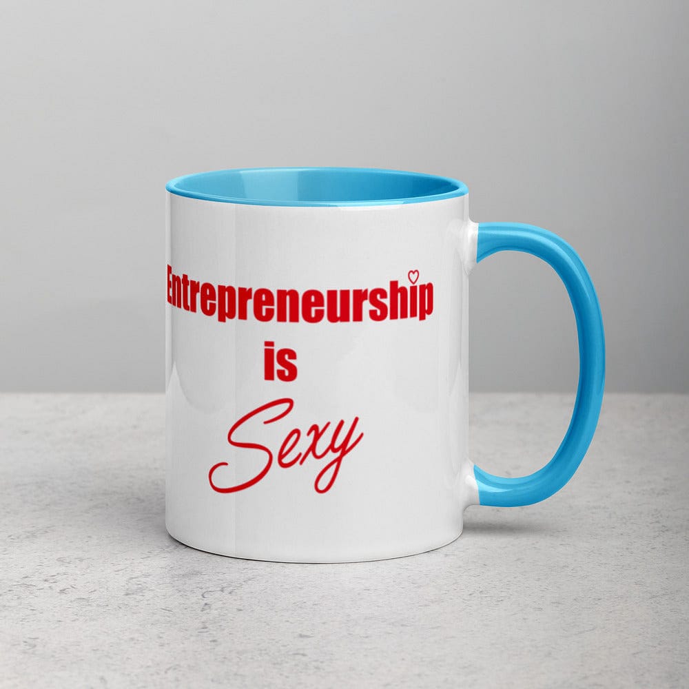 Entrepreneurship is Sexy Mug with Color Inside - Entrepreneur Life