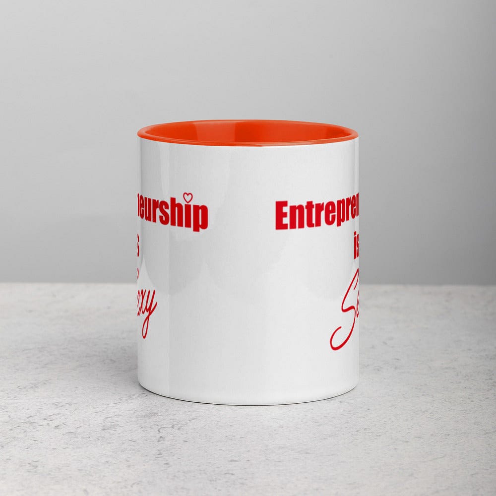 Entrepreneurship is Sexy Mug with Color Inside - Entrepreneur Life