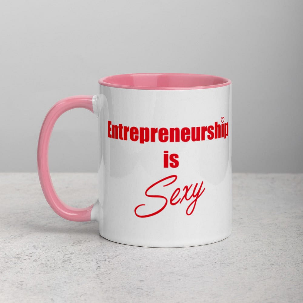 Entrepreneurship is Sexy Mug with Color Inside - Entrepreneur Life