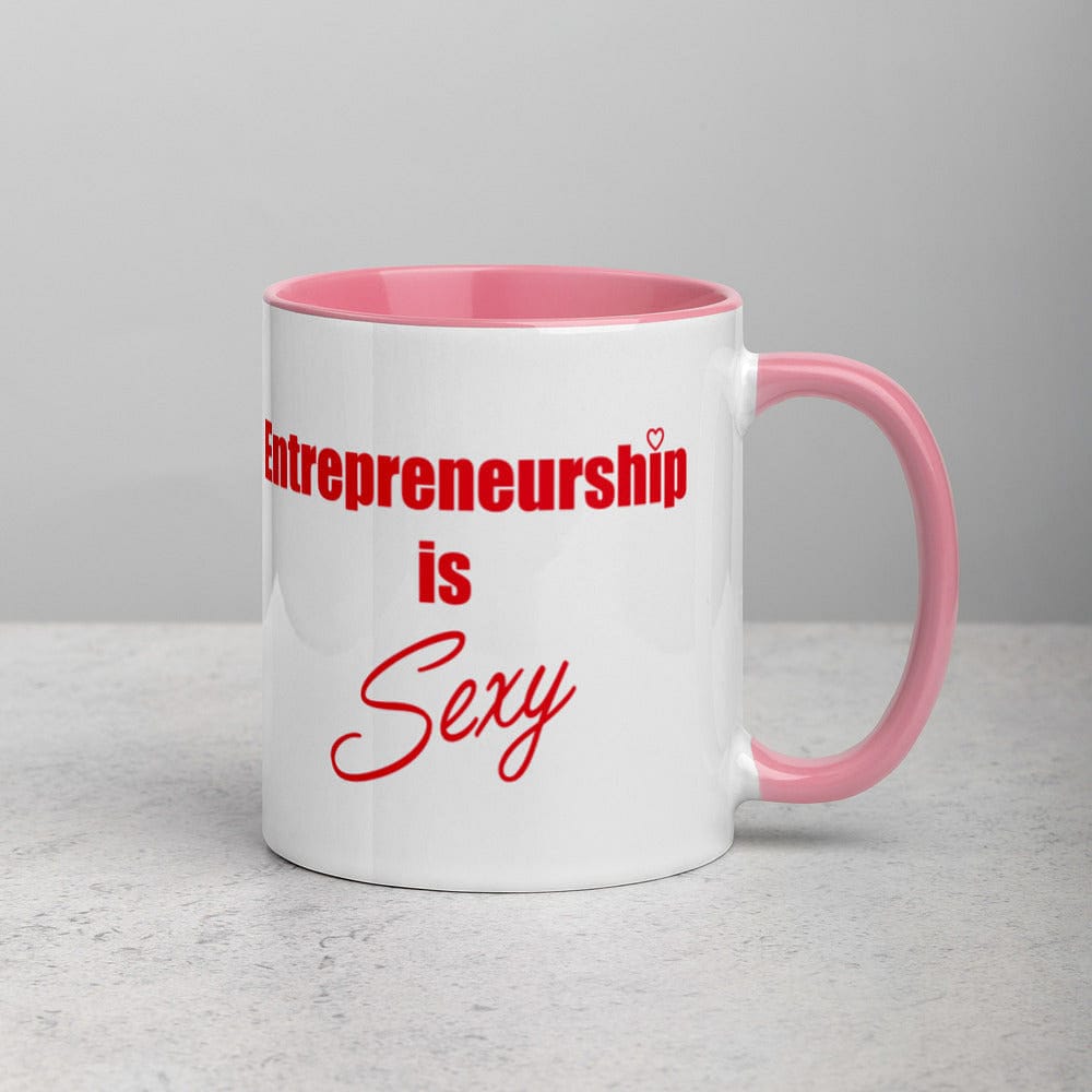 Entrepreneurship is Sexy Mug with Color Inside - Entrepreneur Life