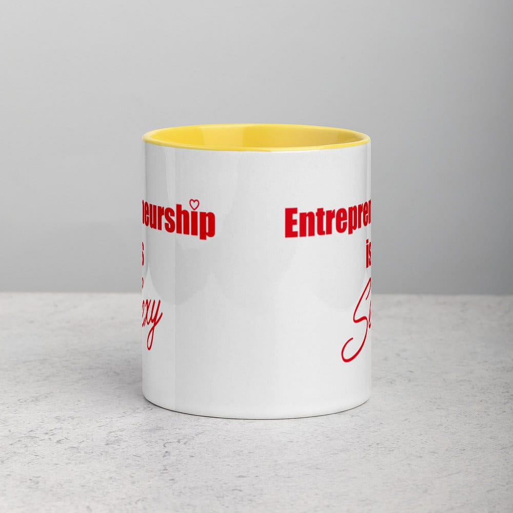 Entrepreneurship is Sexy Mug with Color Inside - Entrepreneur Life