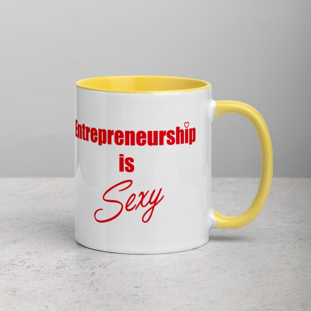 Entrepreneurship is Sexy Mug with Color Inside - Entrepreneur Life